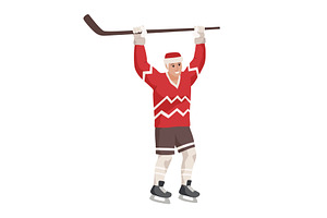Ice hockey player. Athletes in, a Sport Illustration by Things for designers