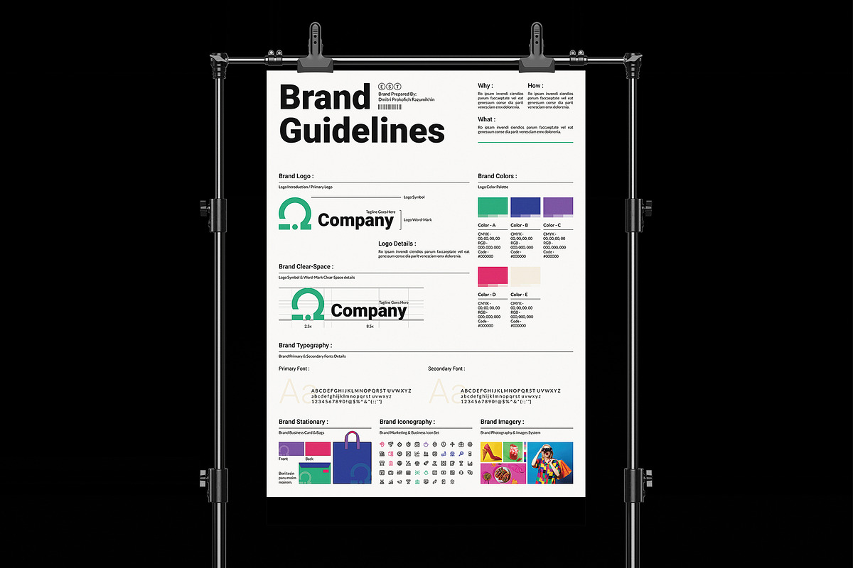Brand Guidelines Poster Template, a Poster Template by E-Type (Photo 1 of 4)