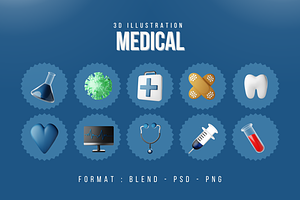 Medical 3d Illustration Pack