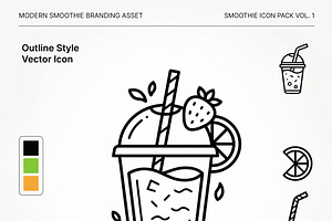Bundles Vector Café Brunch Icon Set, an Outline Icon by adenpinkstore
