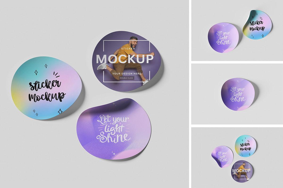Sticker Mockup, a Product Mockup by MrLetters | Creative Market