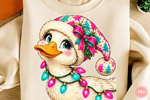 Funny Goose Christmas PNG