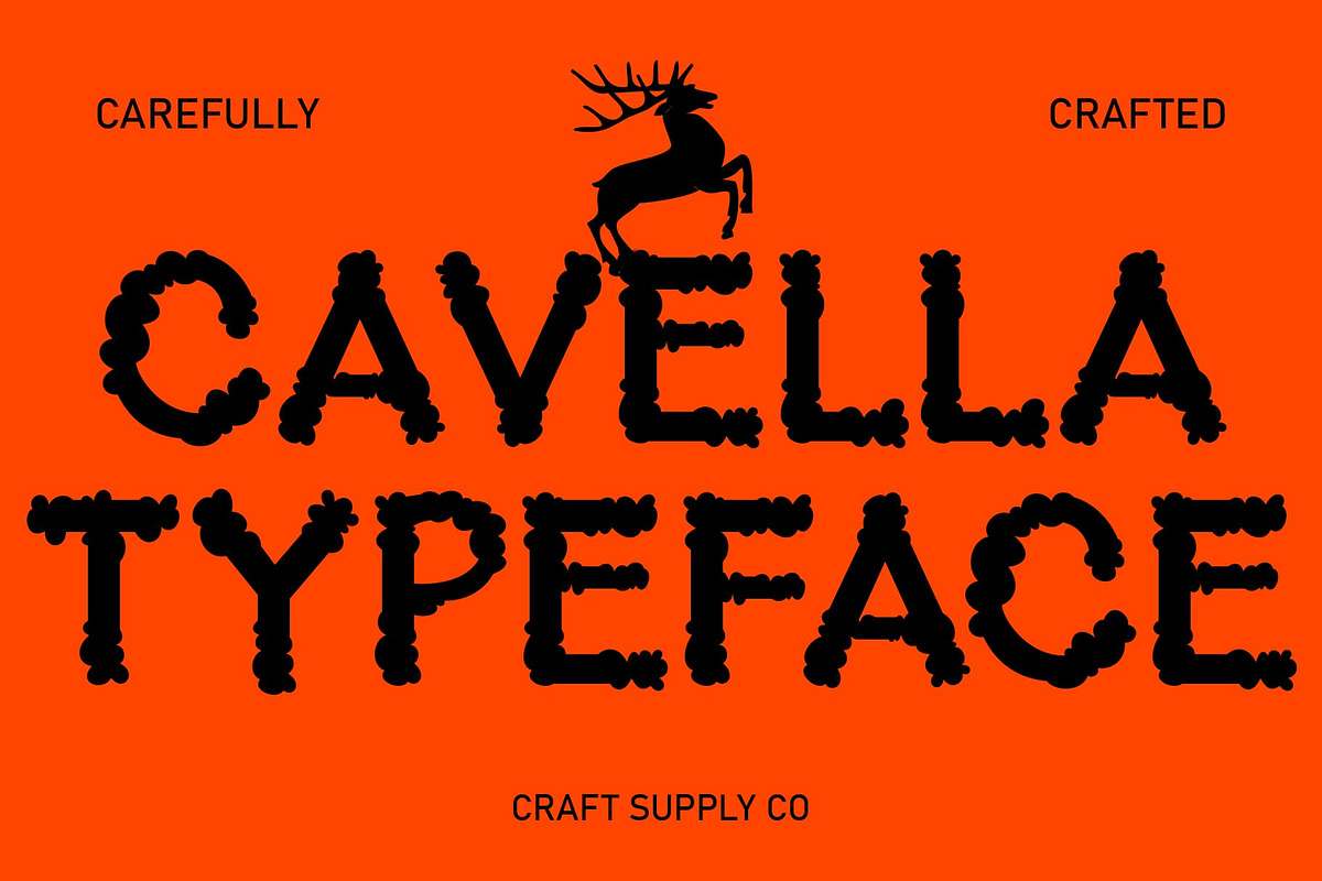 Cavella – Display Font, a Sans Serif Font by Craft Supply Co. (Photo 1 of 8)