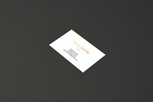 8.5x5.5cm Business Card Mockup