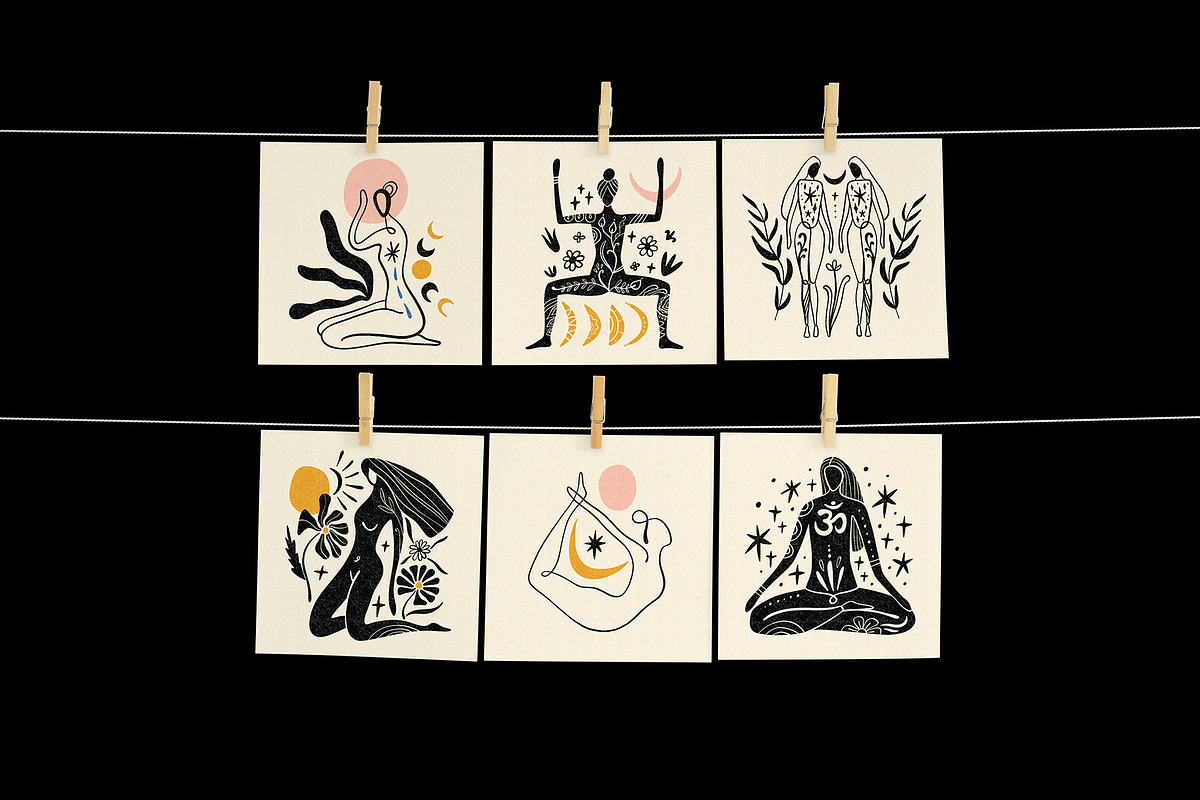 Yoga Bundle, a Healthcare Illustration by Annie Konst (Photo 5 of 18)