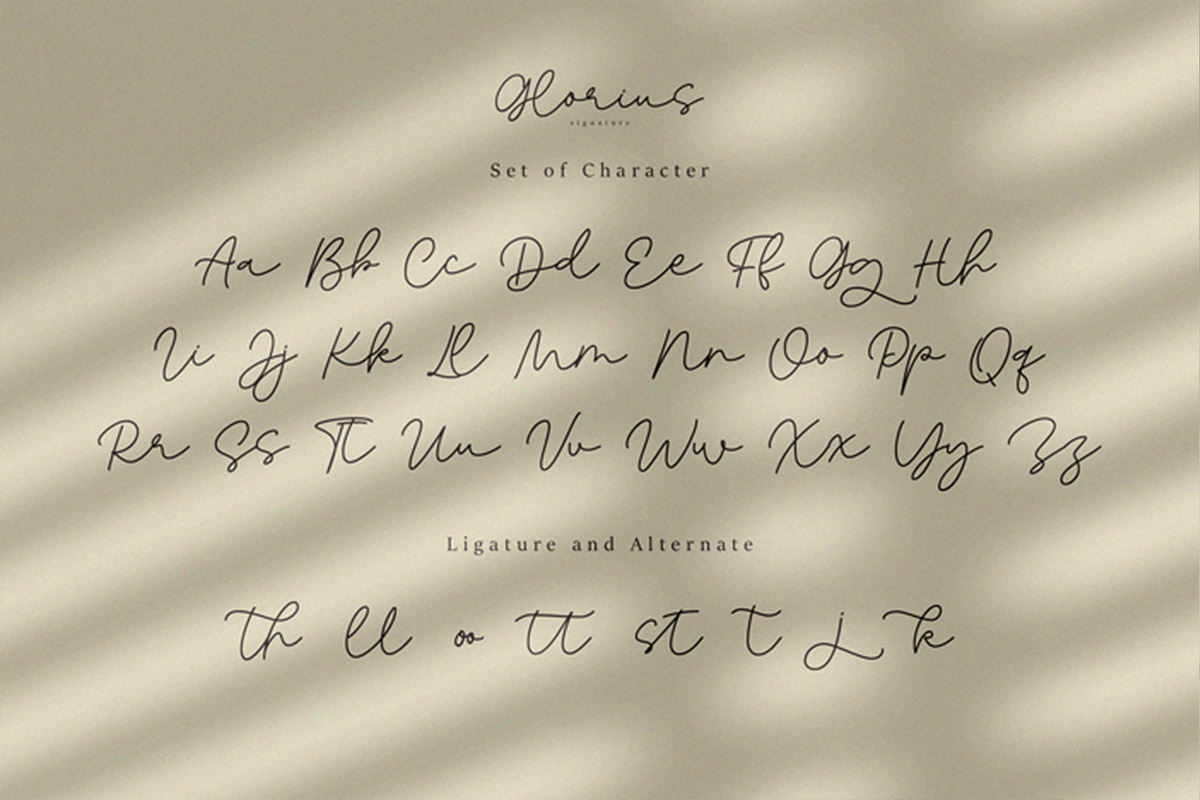 Glorius - Signature Font, a Script Font by Krakenbox Studio (Photo 10 of 13)