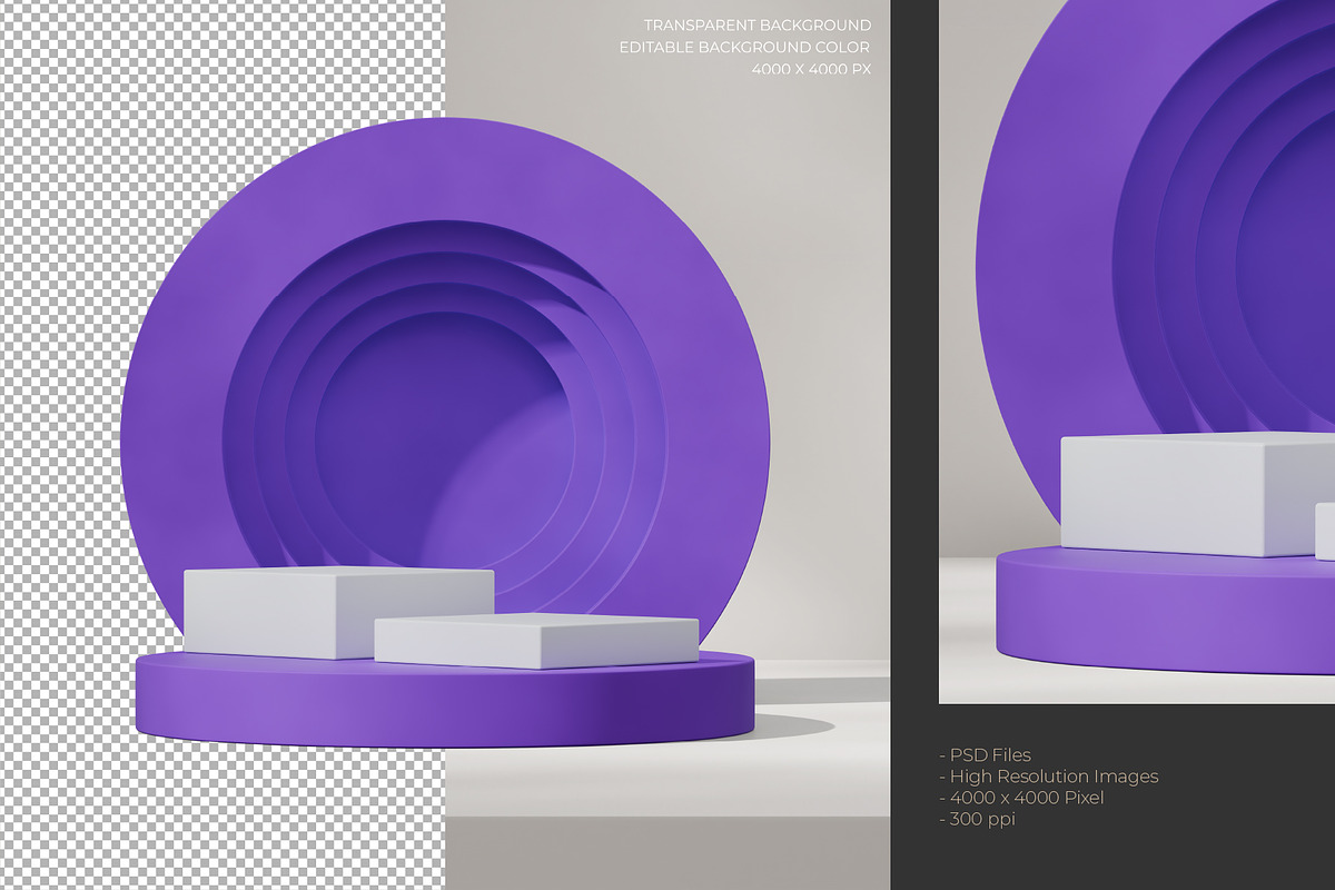5 Podium with Transparent Background, a Background Graphic by faustudio (Photo 3 of 7)