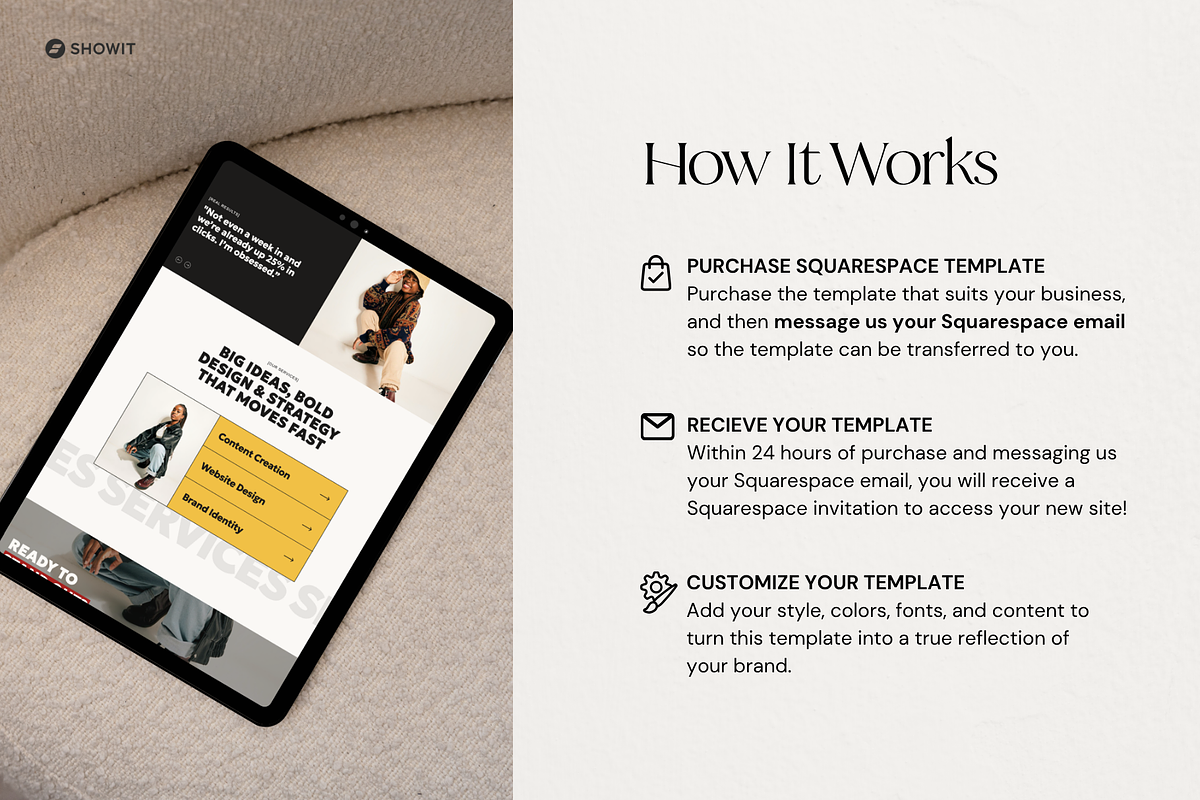 Bold Showit Website Template, a Squarespace Template by Breah Designs (Photo 7 of 10)