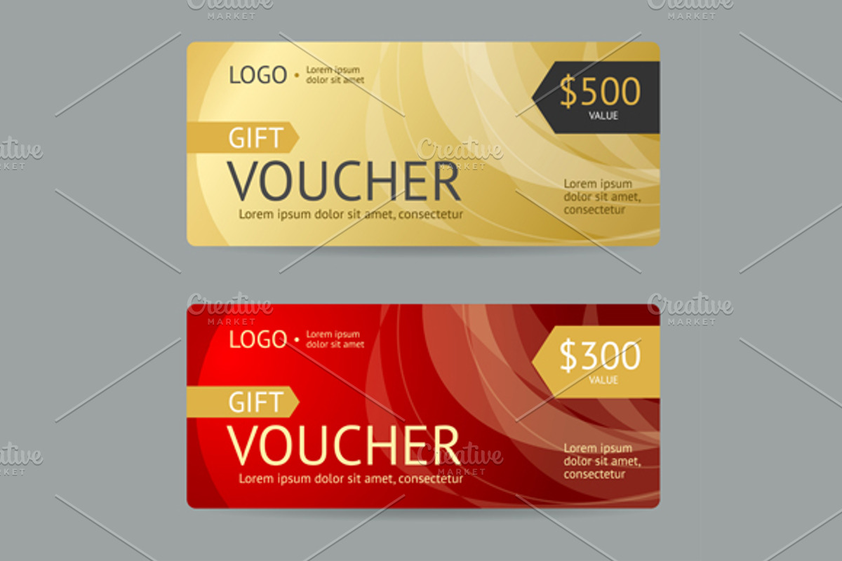 Gift Voucher. Vector, a Work Illustration by Vector and Templates (Photo 1 of 3)