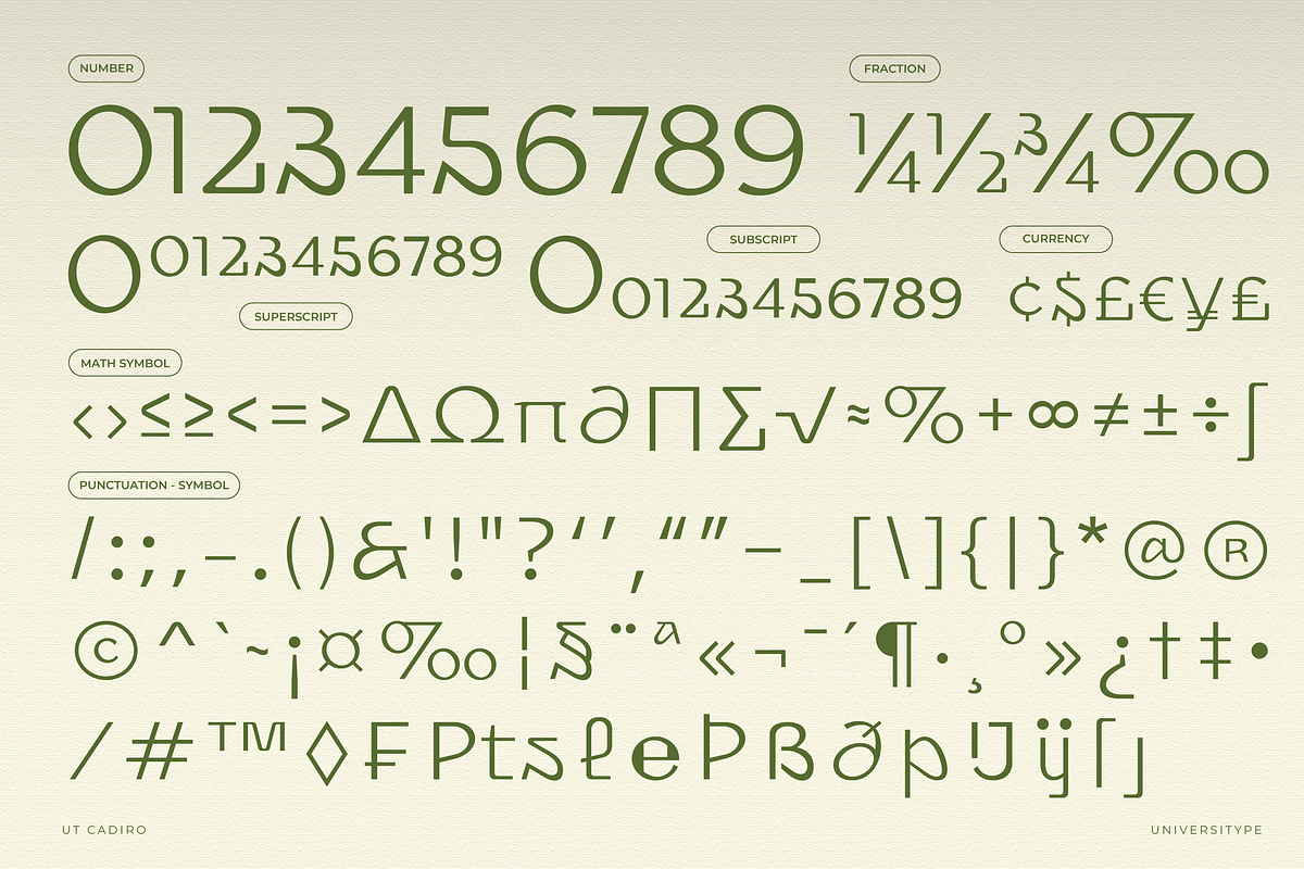 UT Cadiro-A Minimalist Display Font, a Sans Serif Font by Universitype (Photo 6 of 12)