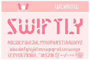 Swiftly font, a Font by weknow (Thumbnail 1 of 5)