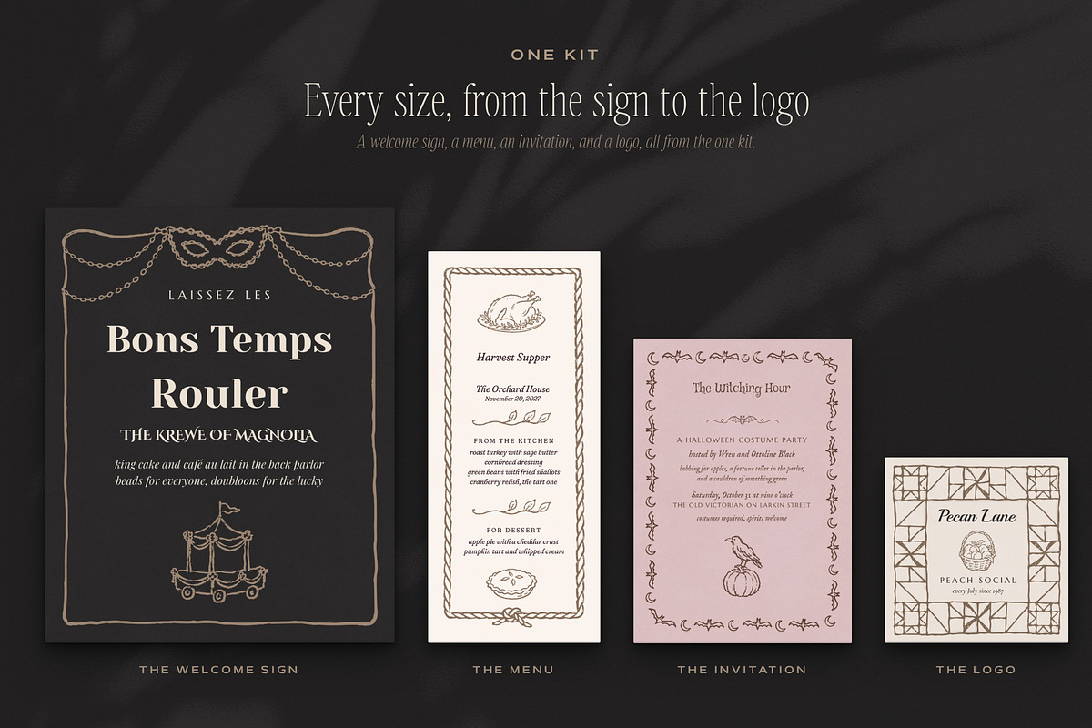 Holiday Party Invite Creator Bundle, an Object Graphic by The October Creative (Photo 6 of 24)