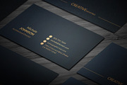 Gold Black Business Cards, a Business Card Template by Genereux Art (Thumbnail 2 of 5)