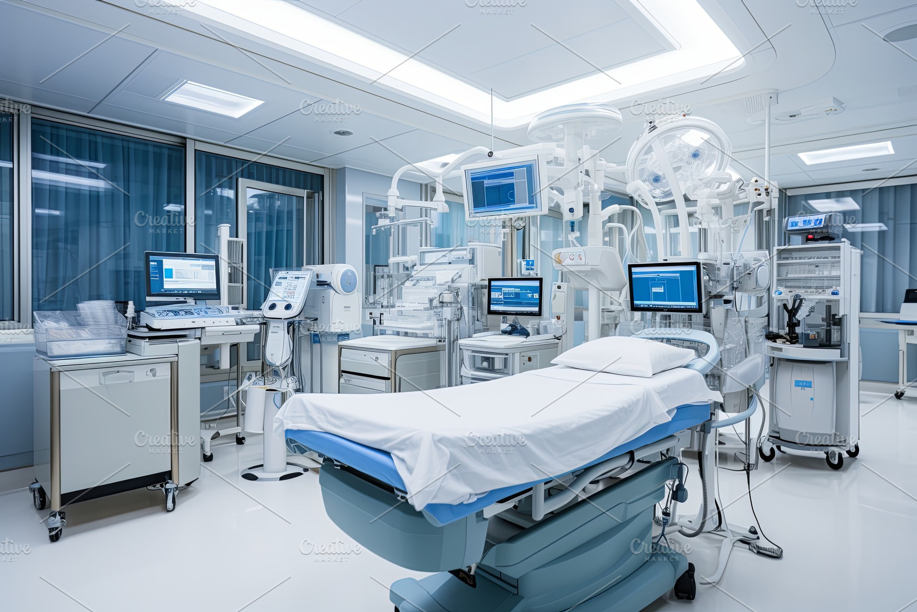 Equipment and medical devices in mod, an Abstract Photo by Pixeness