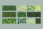Leaves Background design set bundle, a Decorative Illustration by foxndeer (Thumbnail 4 of 4)