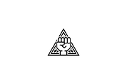 Geometric Triangle Hand Logo, a Branding & Logo Template by Luxury Logos (Thumbnail 3 of 4)