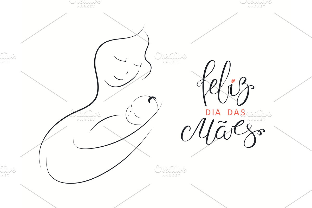 Mothers Day Portuguese card, an Object Illustration by sceptical cactus
