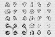 Procreate bun hairstyle brushes, a Brush Add-On by sundrameda (Thumbnail 2 of 5)