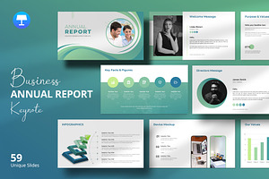 Annual Report Keynote Template, a Presentation Template by Design Vault
