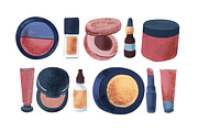 Make Up Beauty Acrylic/Gouache Set, a Texture Illustration by Anny (Thumbnail 3 of 6)