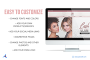 Lashes Website Template for Wix, a Landing Page Template by Parrot Designs (Thumbnail 4 of 4)