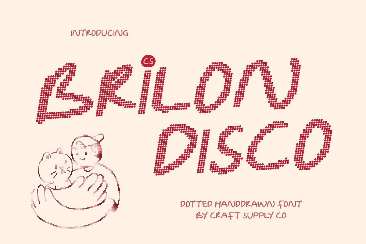 CS Brilon Disco, a Sans Serif Font by Craft Supply Co. (Photo 1 of 8)