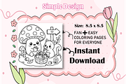 Mush Mini Mushroom Moments Coloring, an Education Illustration by Design Zone (Thumbnail 6 of 7)