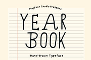 Yearbook - A Handmade Typeface, a Handwritten Font by PlayFont Studio (Thumbnail 1 of 5)