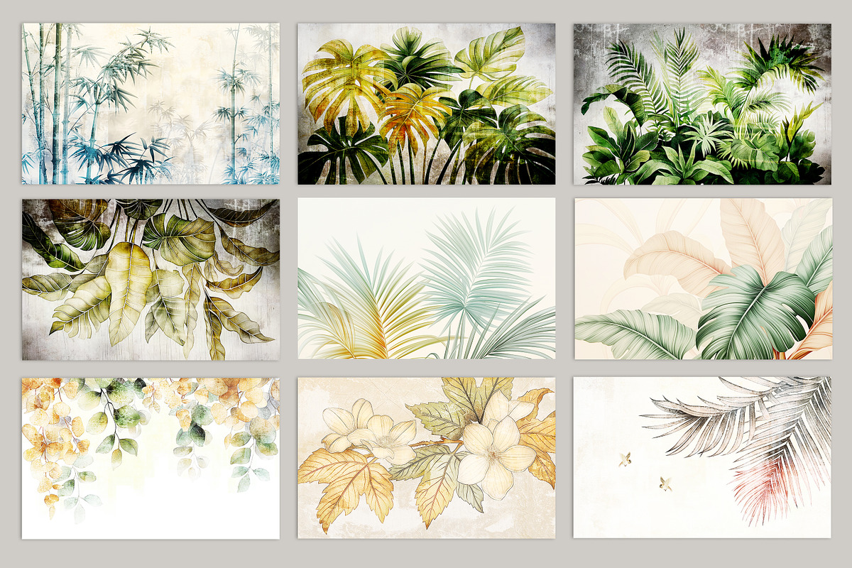 Plants and Flowers Art Wallpaper, a Wallpaper Graphic by fei long (Photo 8 of 10)