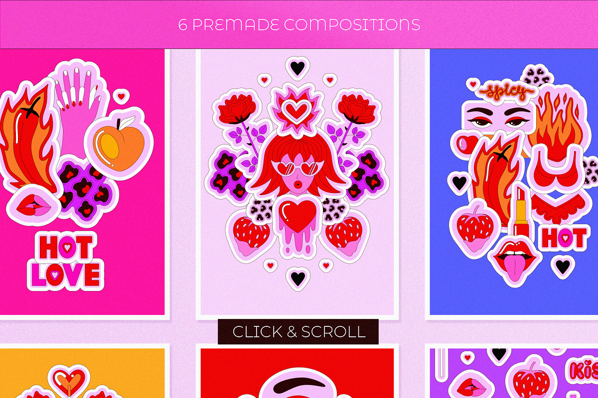 Passion - Bright Love Collection, a Decorative Illustration by Leila Divine (Photo 7 of 13)