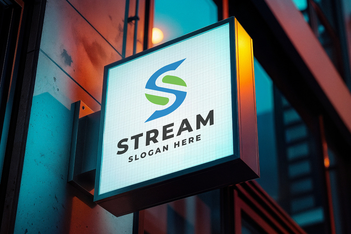 Stream Modern Letter S Logo, a Branding & Logo Template by Design_Planet (Photo 3 of 3)
