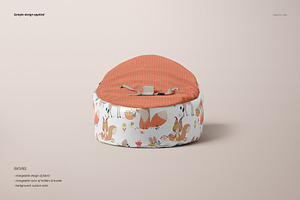 Baby Bean Bag Mockup Set