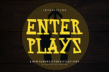Enter Plays - Font