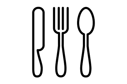 Spoon Icon, an Outline Icon by Sumberpangan