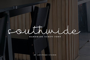 Southwide Elegant Script Font, a Script Font by Artiveko