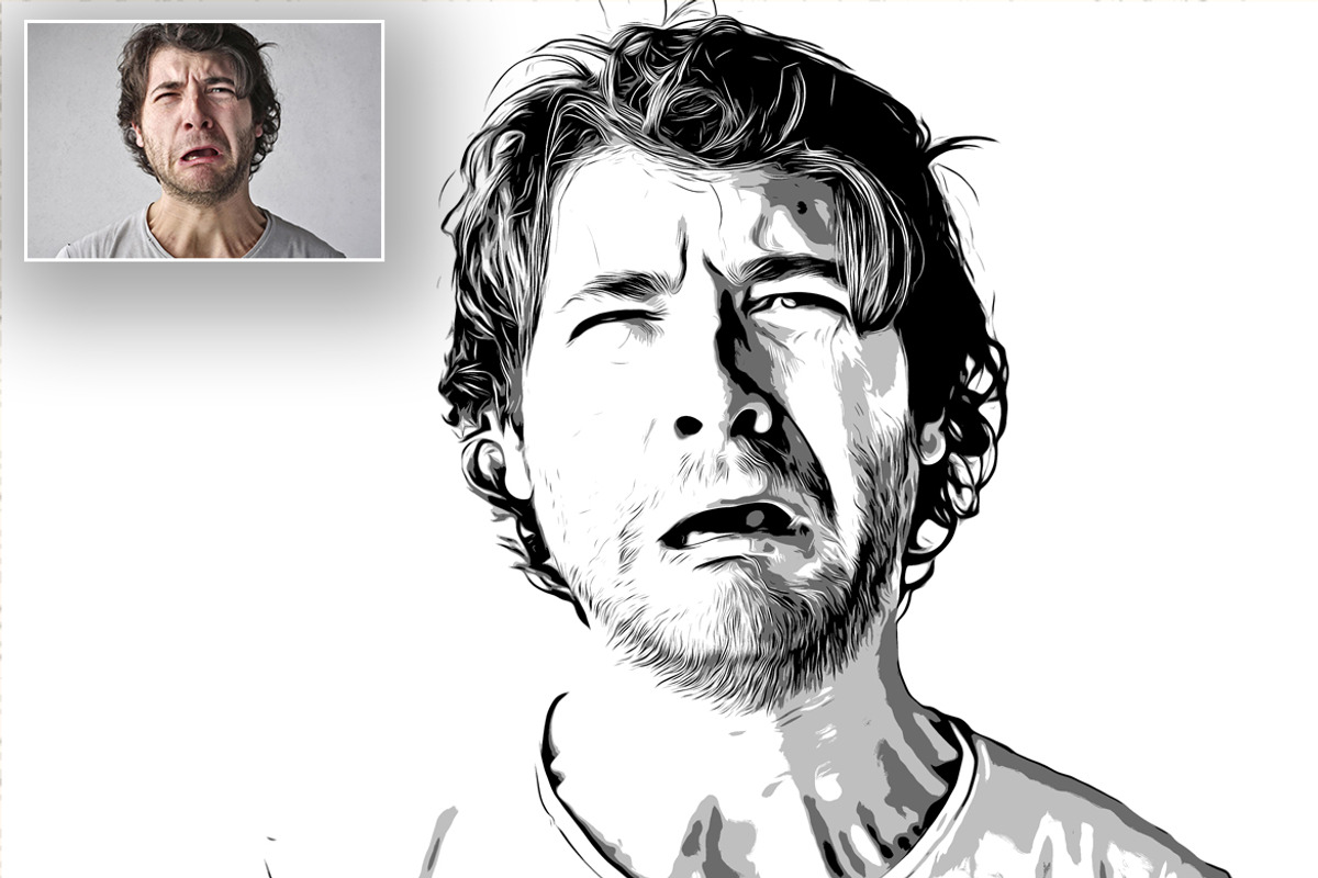 Black And White Vector Effect, a Layer Style Add-On by Vatdesign (Photo 2 of 4)