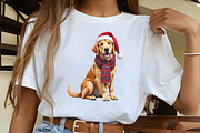 Christmas Dog Sublimation Clipart Bu, an Illustration by CrexoraLab (Thumbnail 4 of 5)