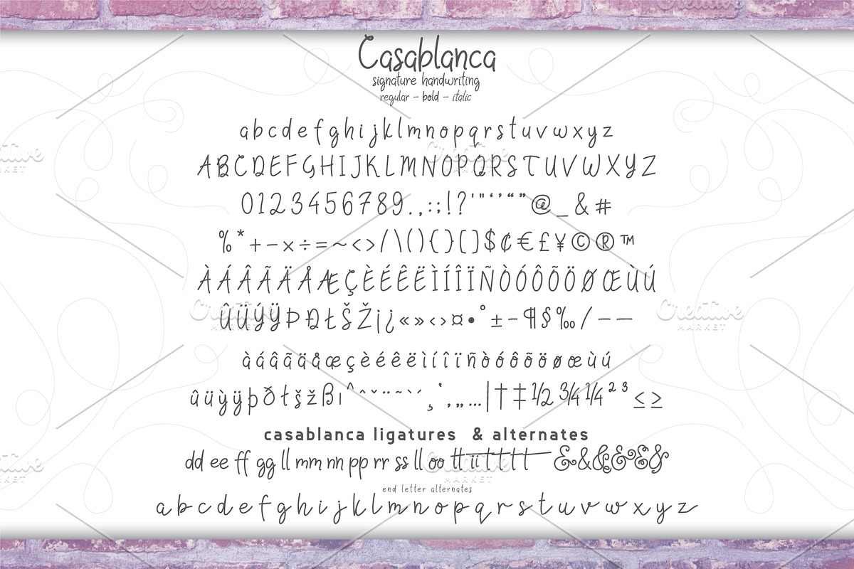FREEDOM Casablanca font duo preview 7