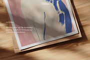 Close-Up Paper/Poster Mockup PSD, a Household Mockup by momomockps (Thumbnail 2 of 10)