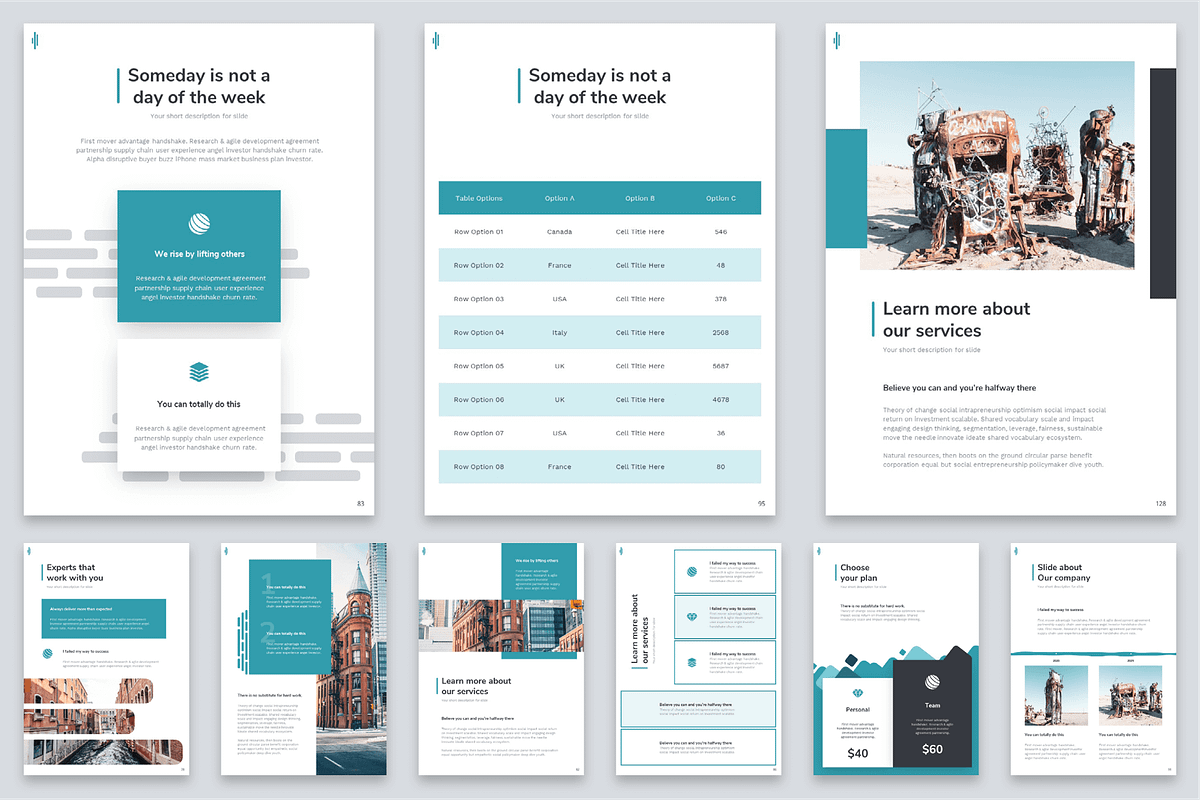 Shift Powerpoint Template - US & A4, a Presentation Template by Reshapely (Photo 17 of 25)