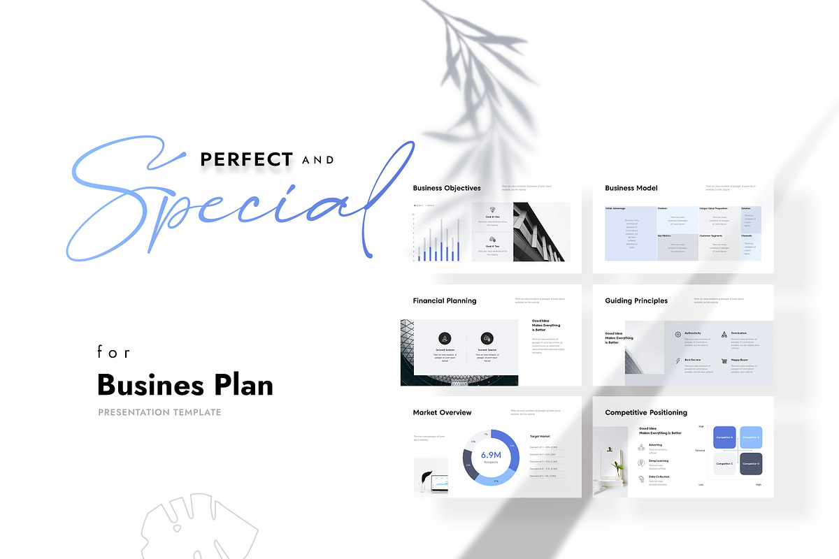 Business Plan PowerPoint Template, a Presentation Template by GoldenPixelStudio (Photo 2 of 29)