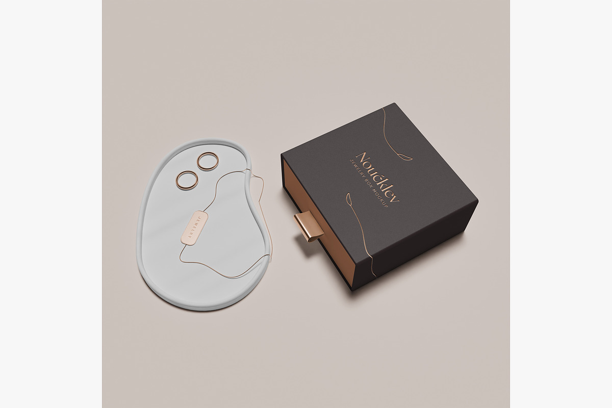 Jewelry box mockup, a Packaging Mockup by mockupocka (Photo 6 of 16)