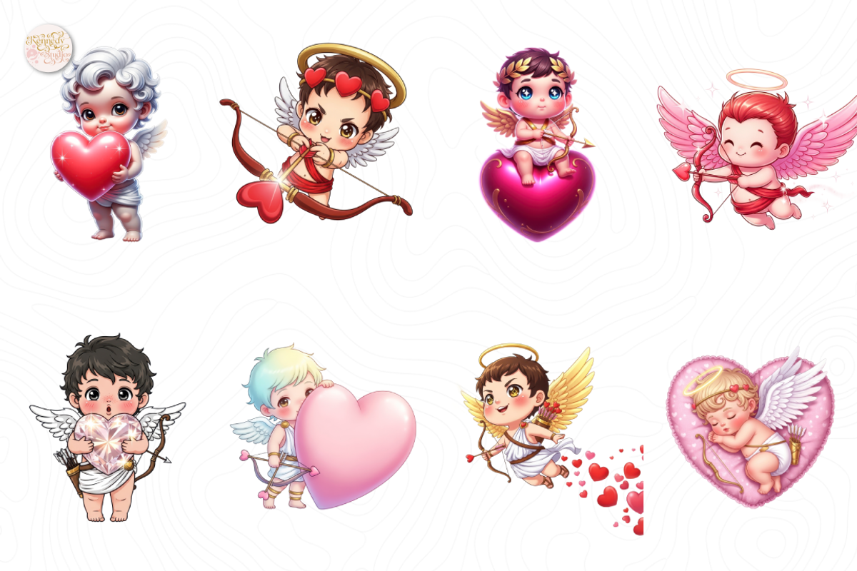 Valentine Chibi Cupid PNG Clipart, a Person Illustration by KennedyStudio (Photo 2 of 5)