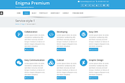Enigma Premium  WordPress Theme, a WordPress Template by Weblizar Themes & Plugin (Thumbnail 2 of 3)