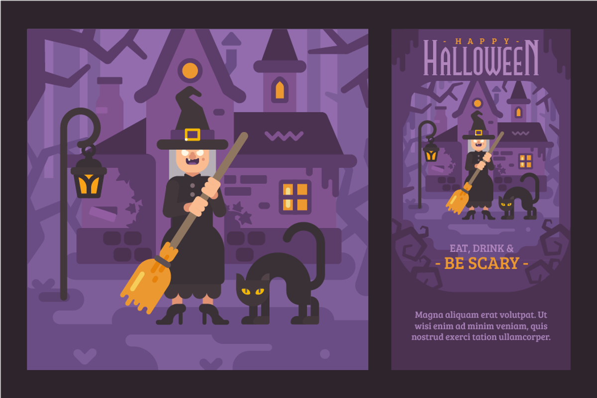 Halloween characters & scenes, an Illustration by Ivan Dubovik (Photo 7 of 15)
