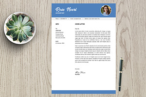 Resume Template 2 Page Pack Rose