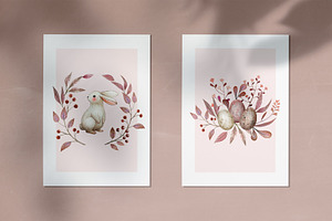 Cute Easter Watercolor Collection