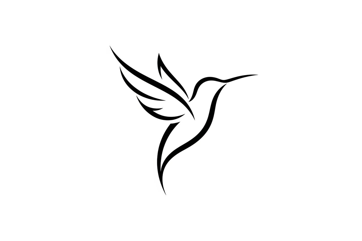 Hummingbird Line Art SVG Bundle, an Illustration by yasushie (Photo 10 of 31)