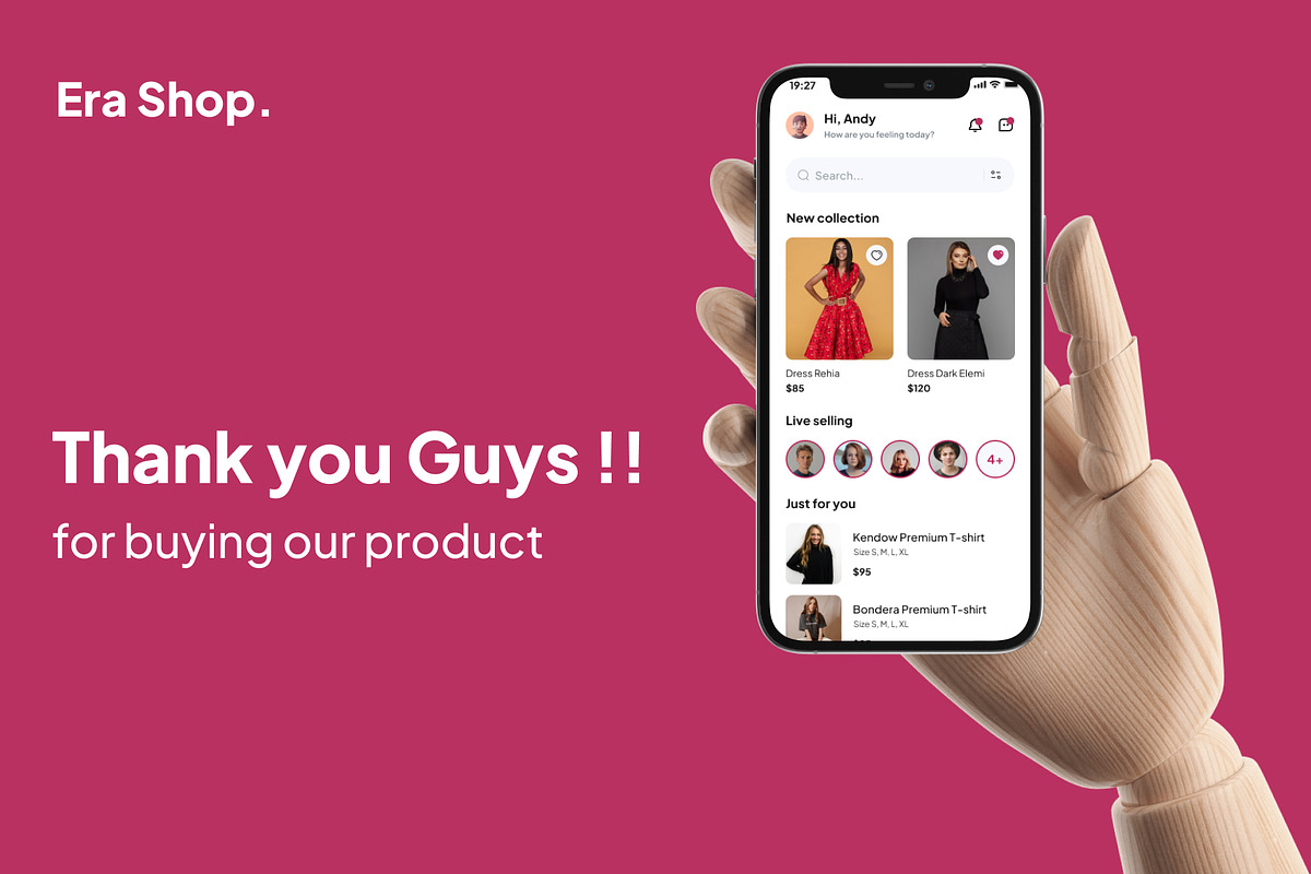 Era Shop - E-Commerce Mobile UI Kits, an UI Kit Template by Minialis (Photo 6 of 6)