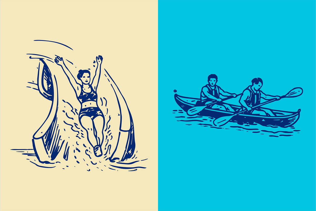 Watersport Vector Illustrations, a Sport Illustration by Rasgood (Photo 7 of 10)